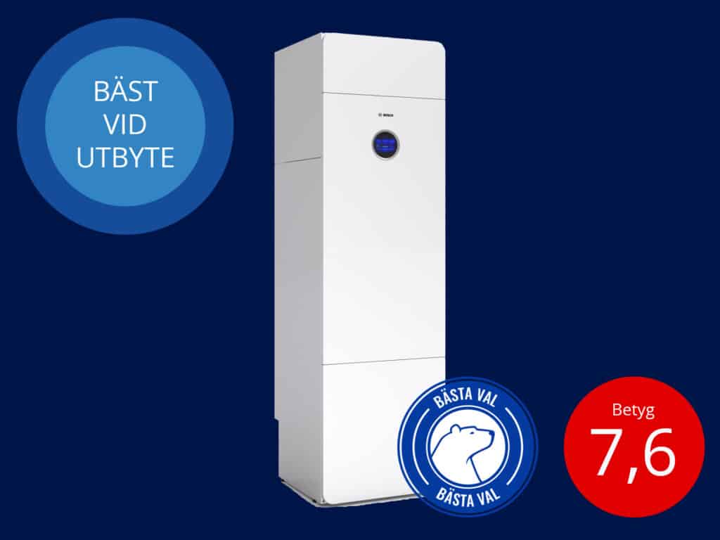 Frånluftsvärmepumpar - Bäst i test vid utbyte 2021 - BOSCH COMPRESS 3800I EW9