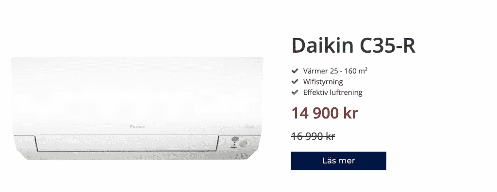 Glenn Hysén köper värmepump från Polarpumpen 1 Polarpumpens Energiblogg Daikin C35-R